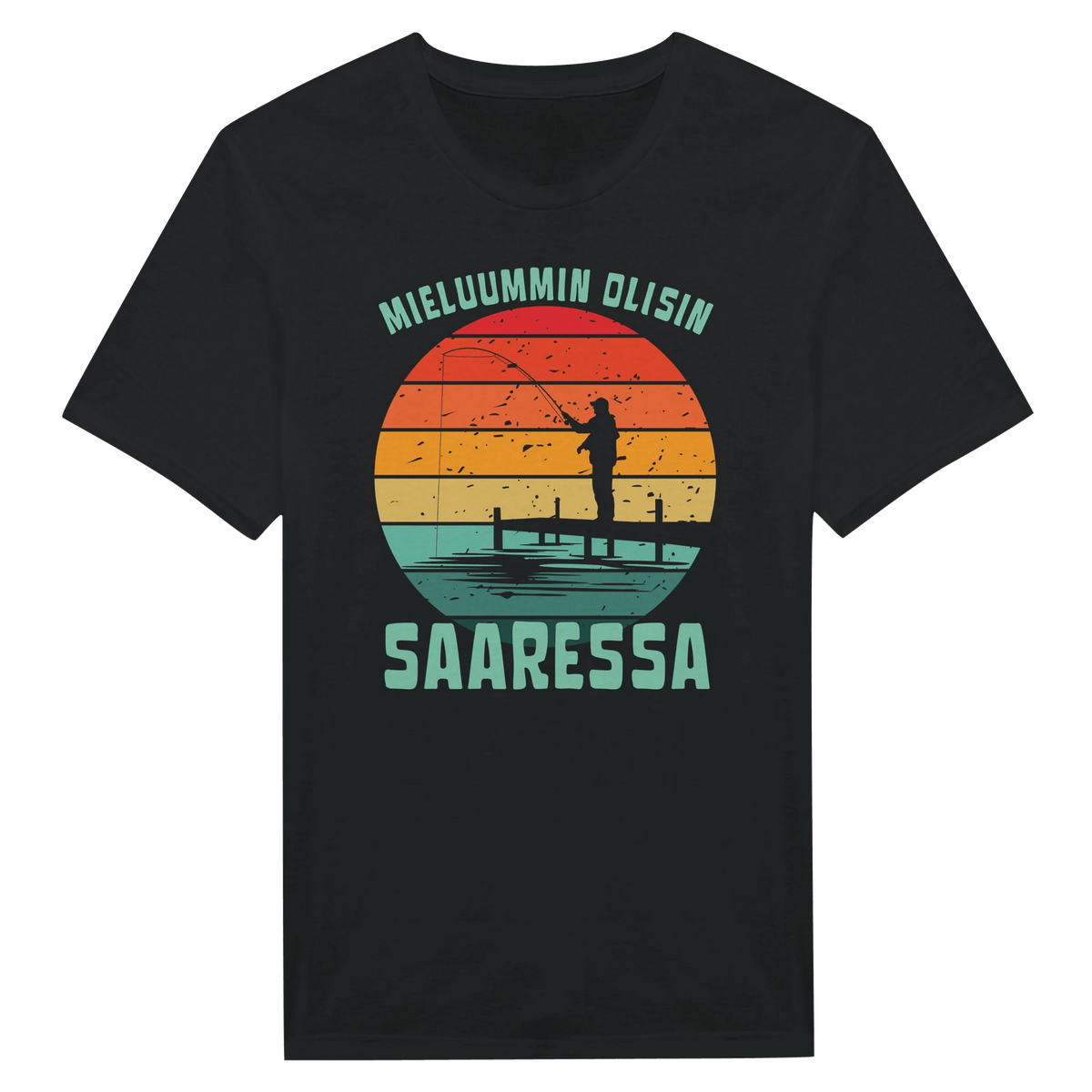 Mieluummin Olisin Saaressa v.2 - Miesten T - paita - Mun Paita