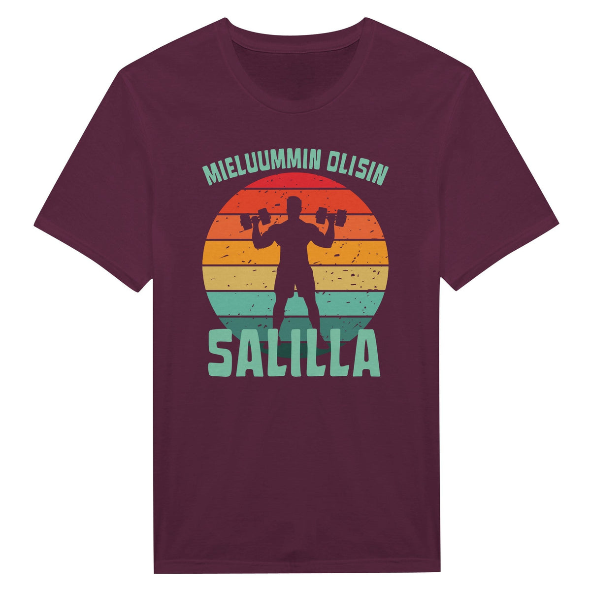 Mieluummin Olisin Salilla v.3 - Miesten T - paita - Mun Paita