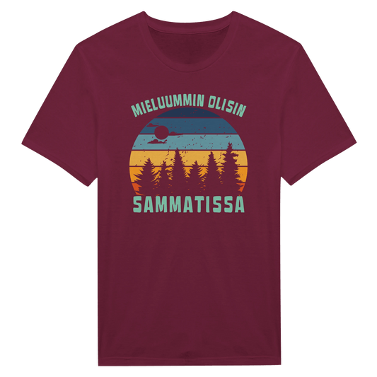 Mieluummin Olisin Sammatissa - Miesten T - paita - Mun Paita
