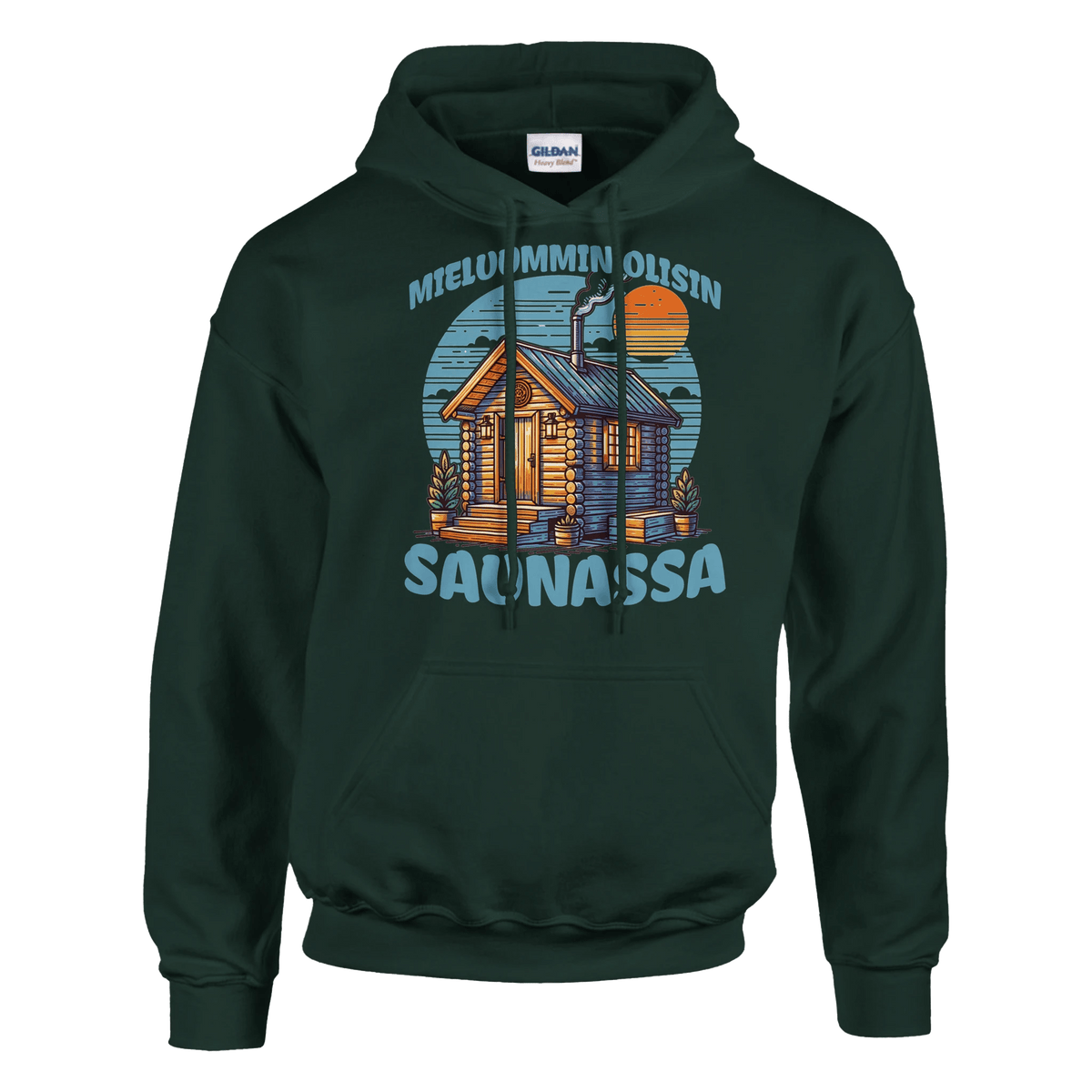 Mieluummin Olisin Saunassa v.3 - Huppari - Mun Paita