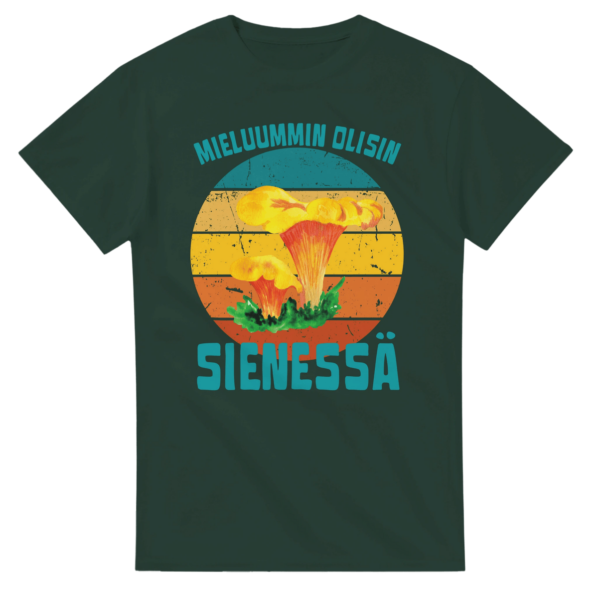 Mieluummin Olisin Sienessä, Kantarelli - 3XL - 5XL - Mun Paita