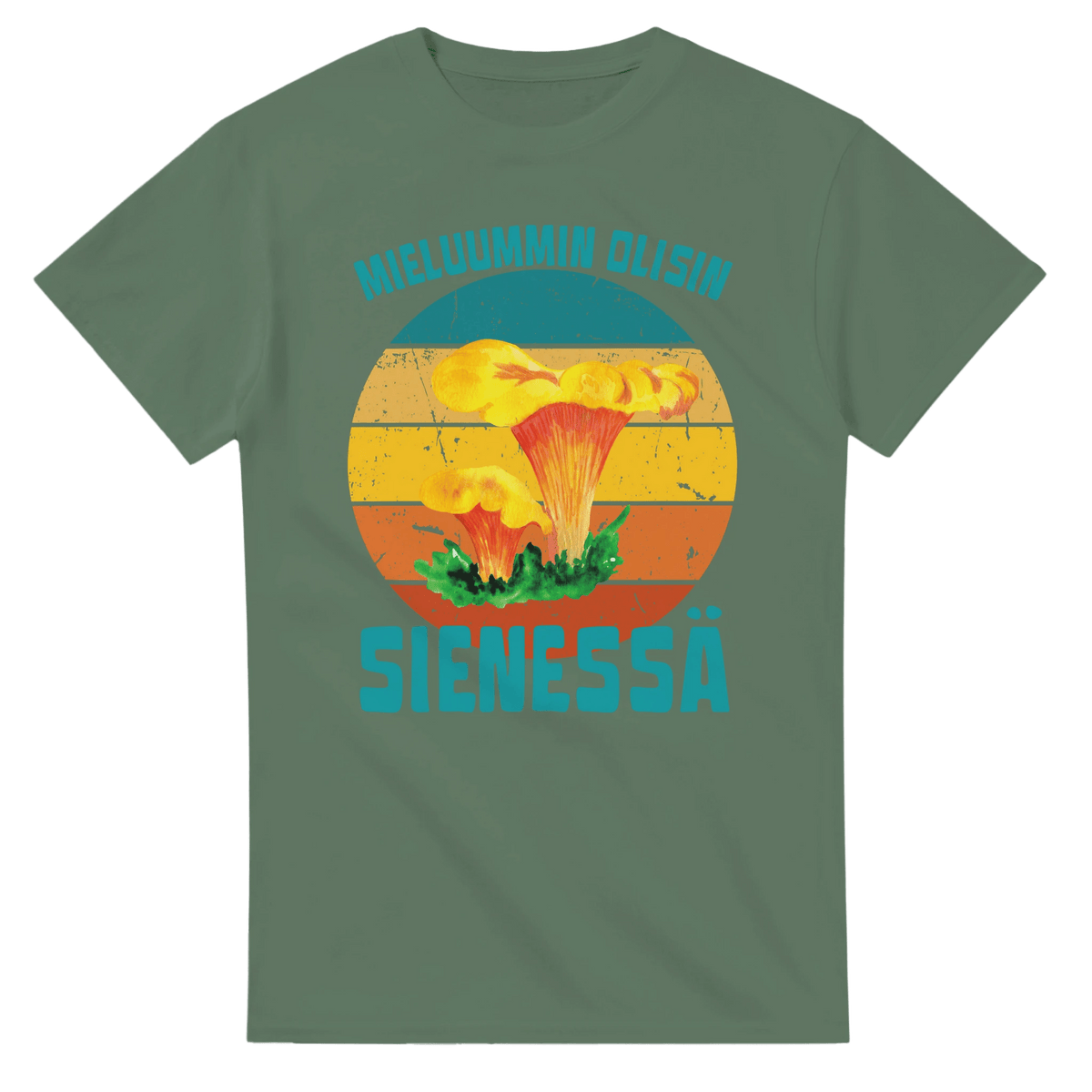 Mieluummin Olisin Sienessä, Kantarelli - 3XL - 5XL - Mun Paita