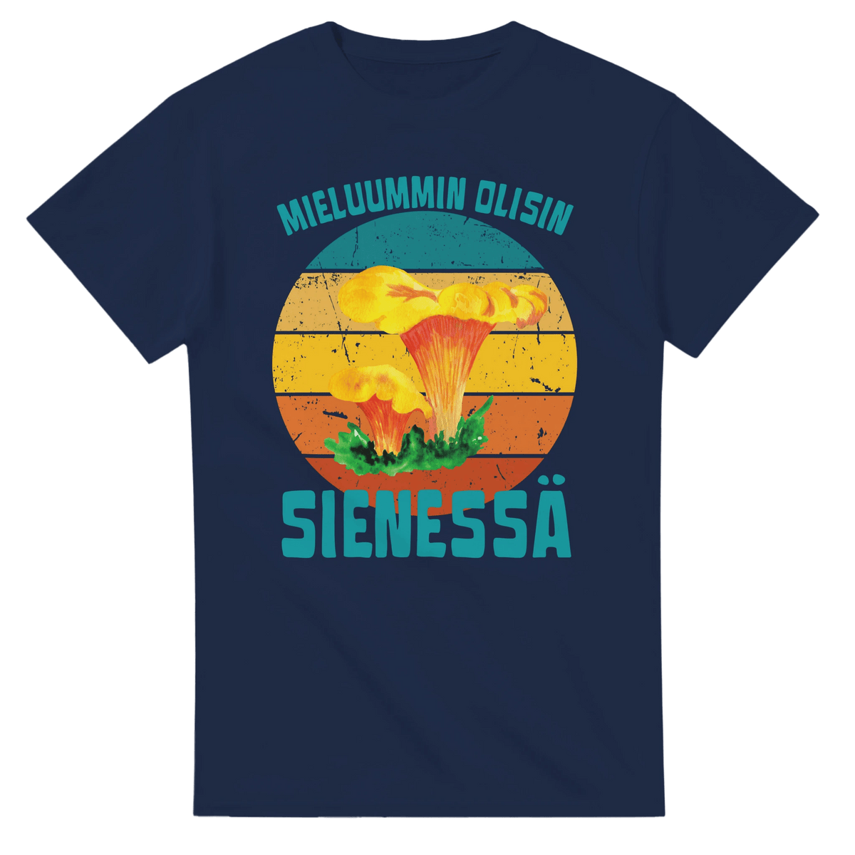 Mieluummin Olisin Sienessä, Kantarelli - 3XL - 5XL - Mun Paita