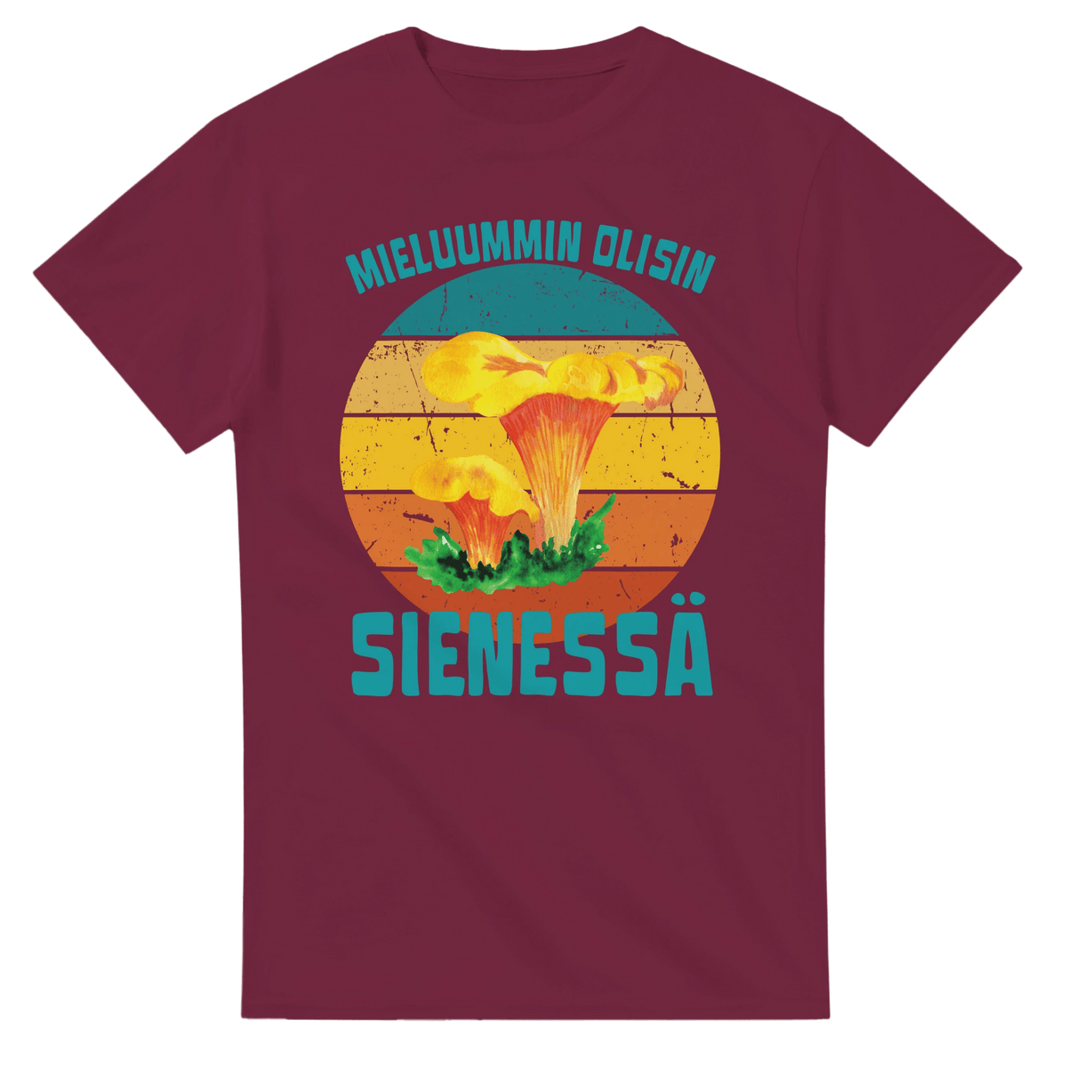 Mieluummin Olisin Sienessä, Kantarelli - 3XL - 5XL - Mun Paita