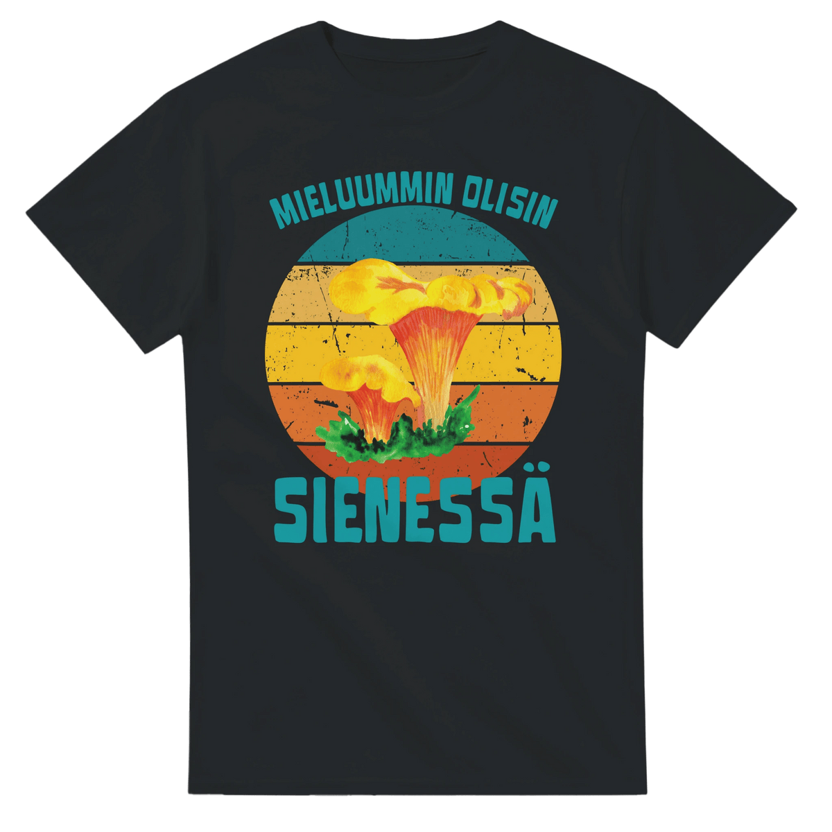 Mieluummin Olisin Sienessä, Kantarelli - 3XL - 5XL - Mun Paita