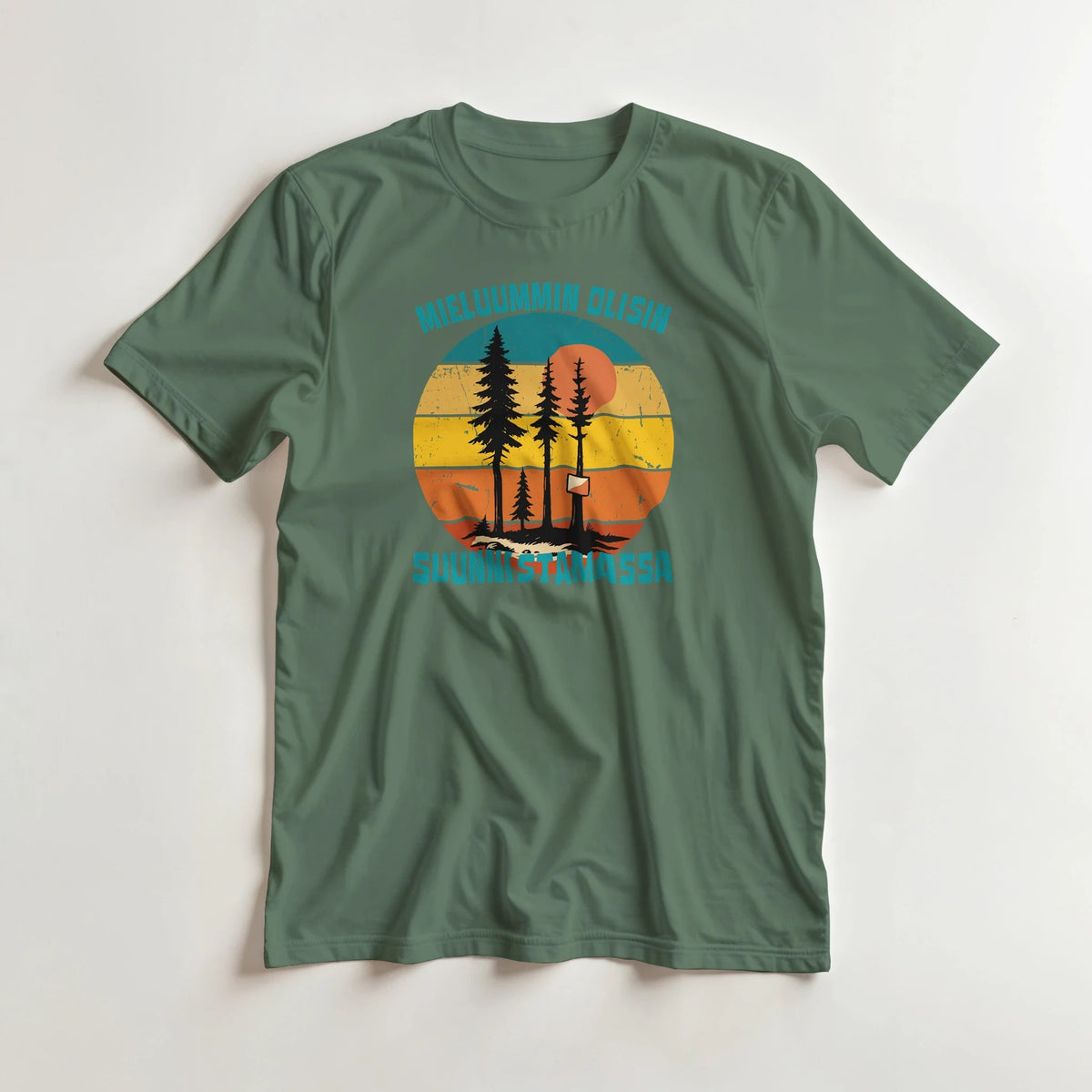 Mieluummin Olisin Suunnistamassa - 3XL - 5XL - Mun Paita