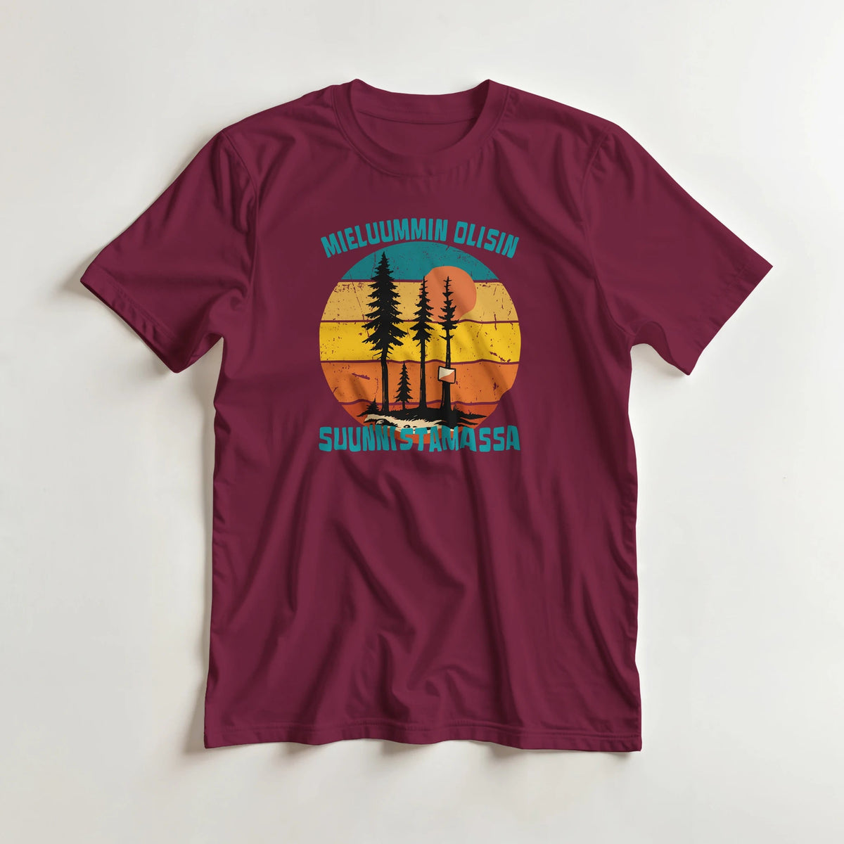 Mieluummin Olisin Suunnistamassa - 3XL - 5XL - Mun Paita