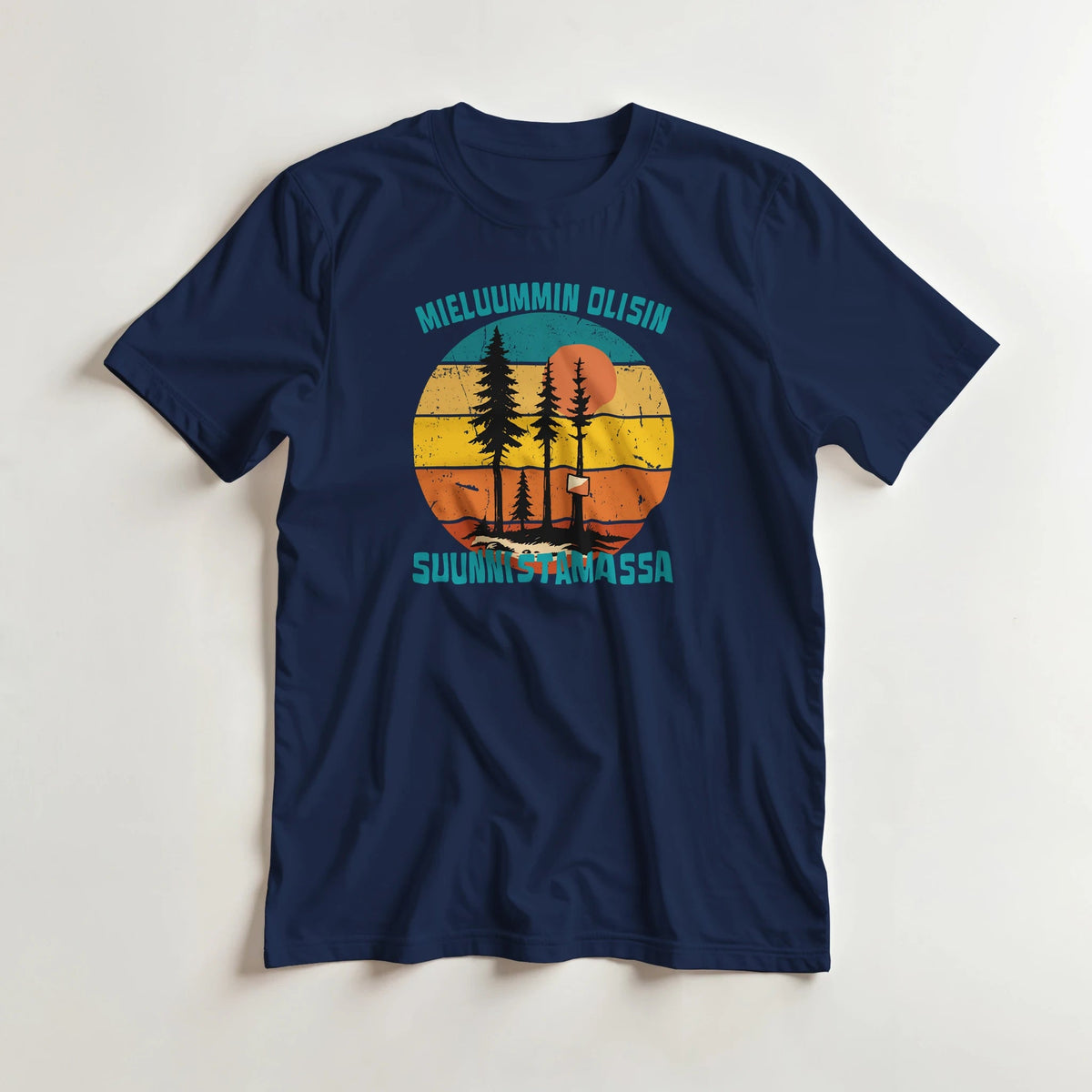 Mieluummin Olisin Suunnistamassa - 3XL - 5XL - Mun Paita