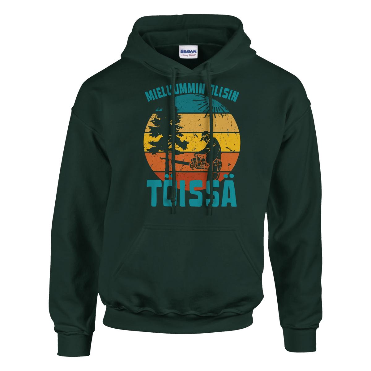 Mieluummin Olisin Töissä (Metsuri) - Huppari - Mun Paita
