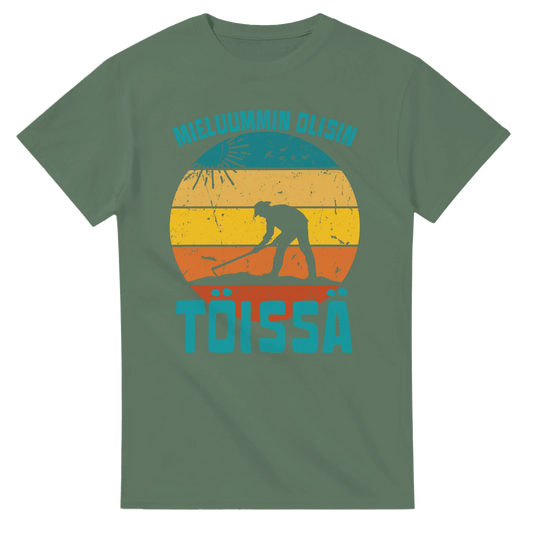 Mieluummin Olisin Töissä (Puutarhuri) - 3XL - 5XL - Mun Paita