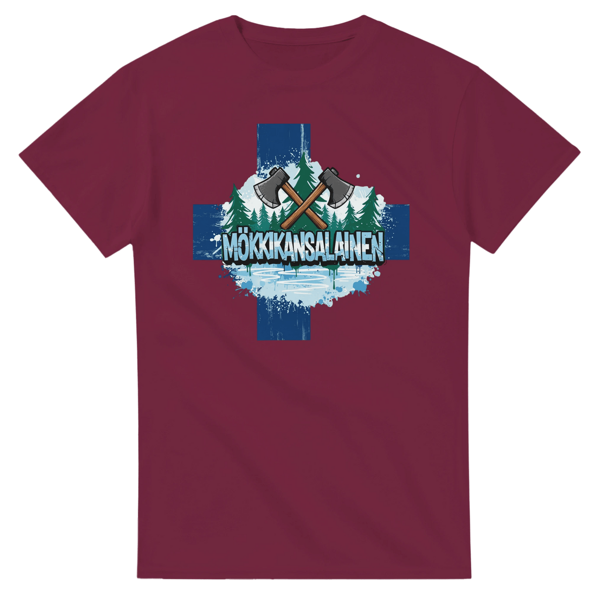 Mökkikansalainen Kirves - 3XL - 5XL T - paita - Mun Paita