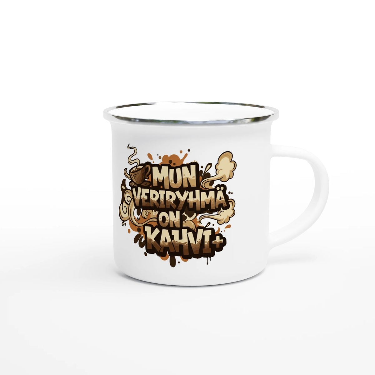 Mun Veriryhmä On Kahvi - Emalimuki 3,5dl - Mun Paita