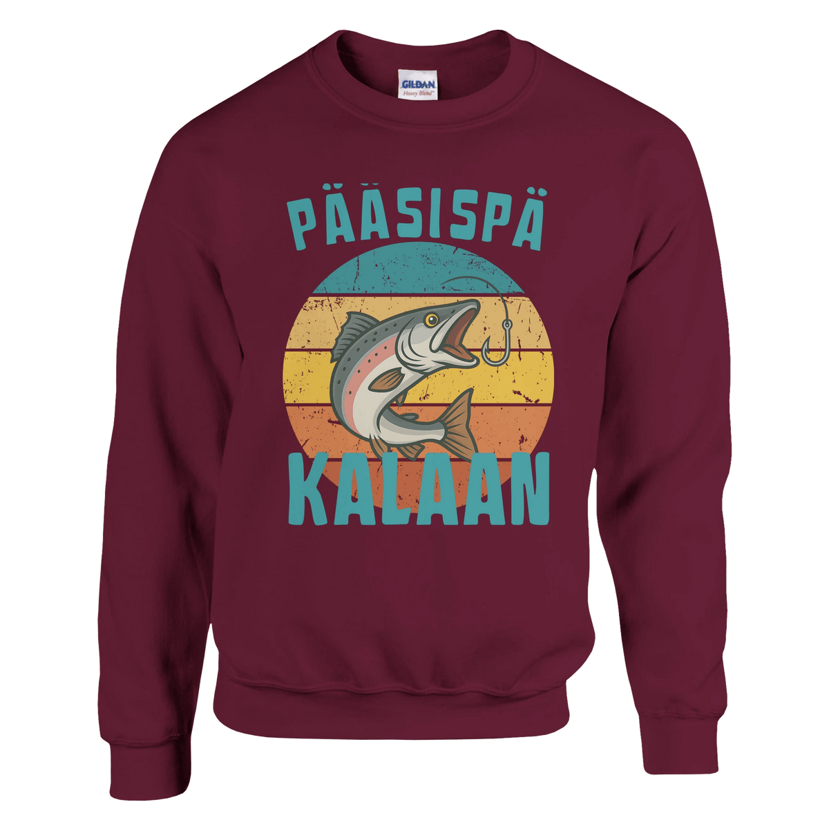 Pääsispä Kalaan | Lohi - Collegepaita - Mun Paita