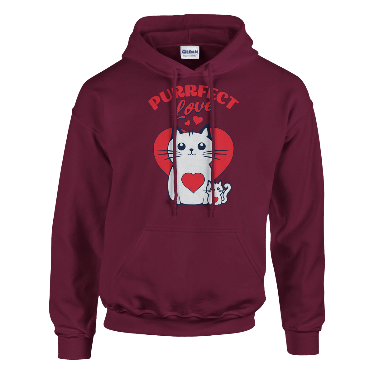 Purrfect Love Kissat - Huppari - Mun Paita