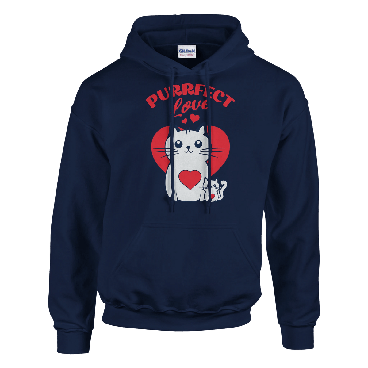 Purrfect Love Kissat - Huppari - Mun Paita