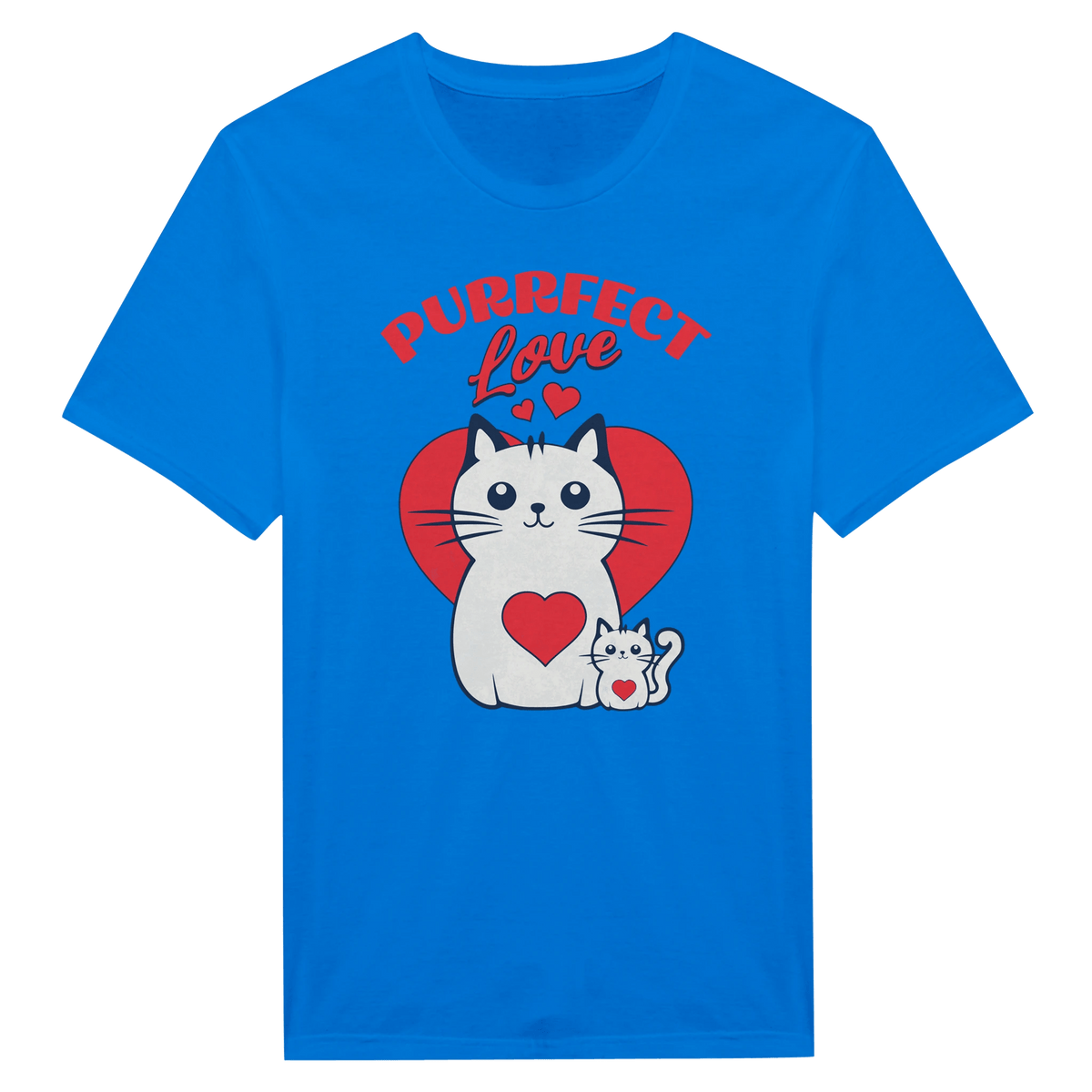 Purrfect Love Kissat - Miesten T - paita - Mun Paita