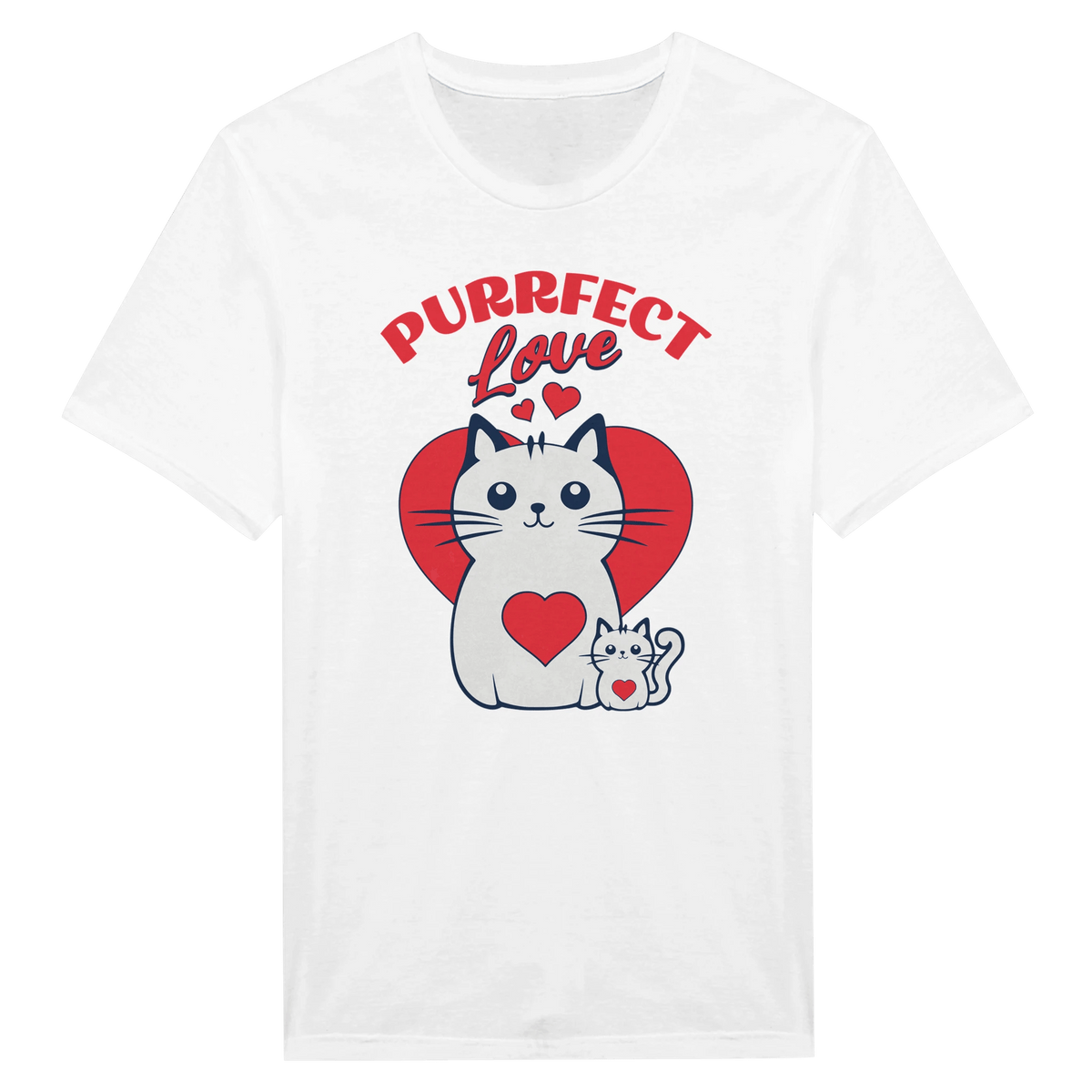 Purrfect Love Kissat - Miesten T - paita - Mun Paita