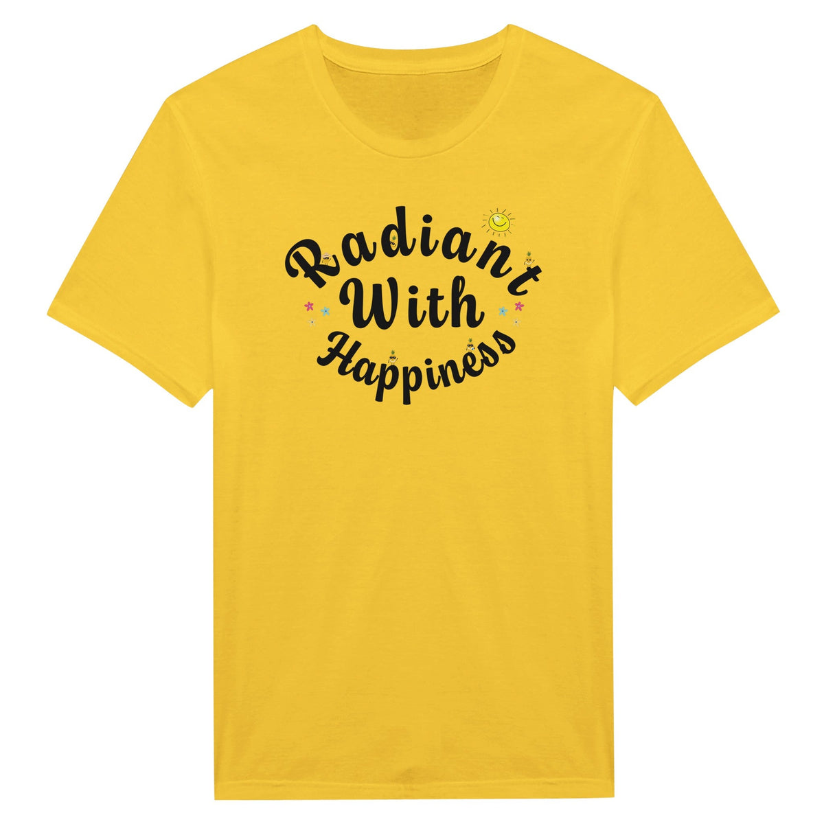 Radiant With Happiness - Miesten T - paita - Mun Paita