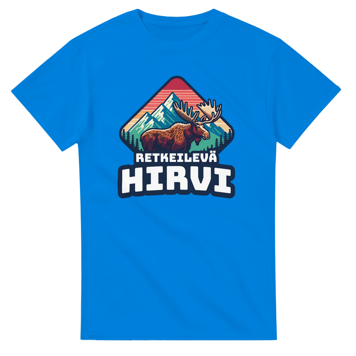 Retkeilevä Hirvi - 3XL - 5XL - Mun Paita