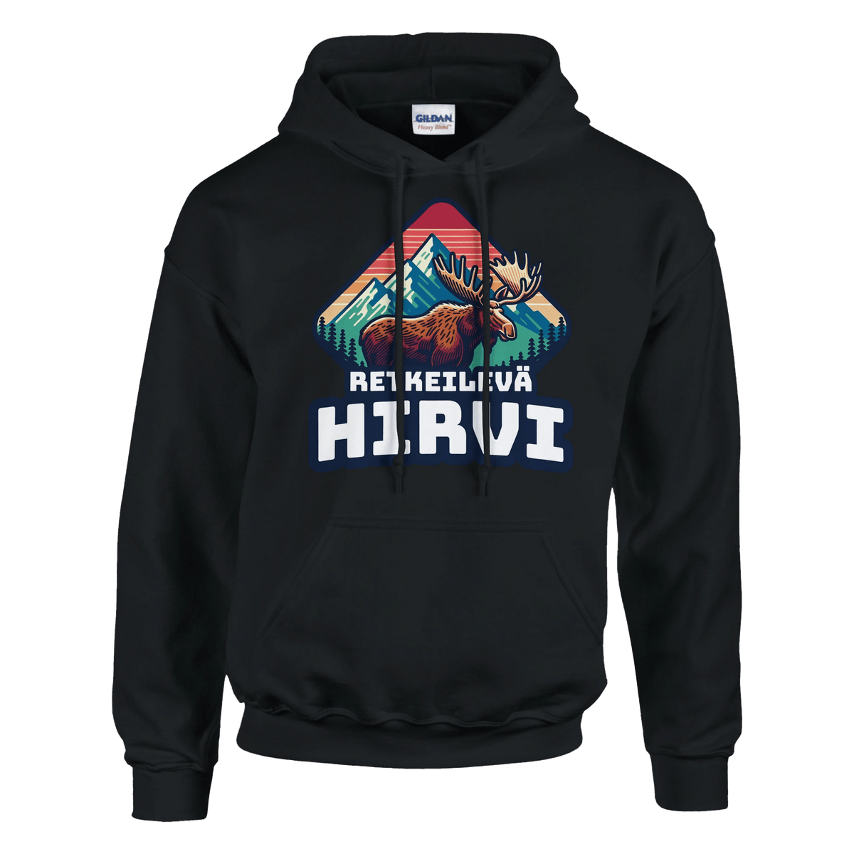 Retkeilevä Hirvi - Huppari - Mun Paita