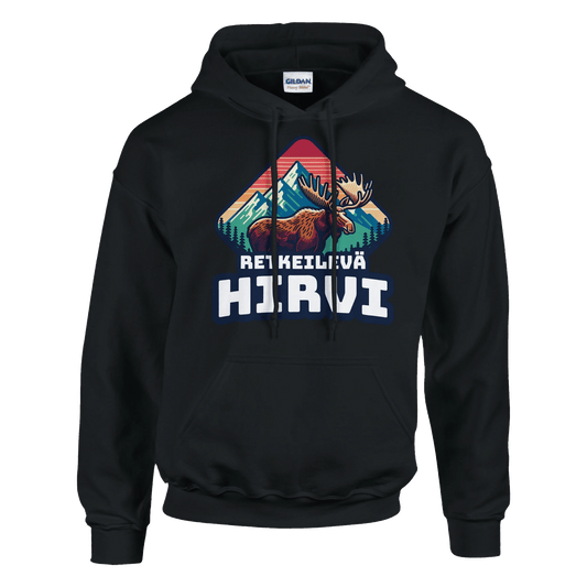 Retkeilevä Hirvi - Huppari - Mun Paita