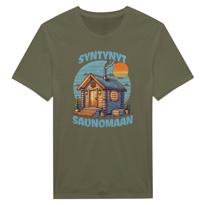 Syntynyt Saunomaan - Miesten T - paita - Mun Paita