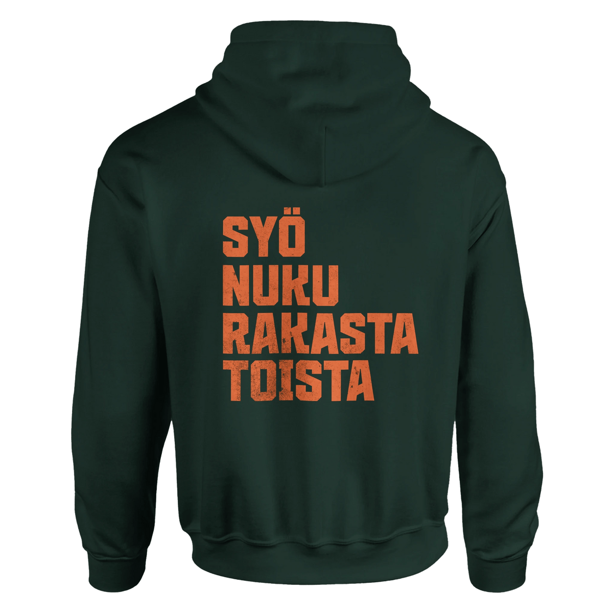 Syö, Nuku, Rakasta, Toista - Huppari (printti selässä) - Mun Paita