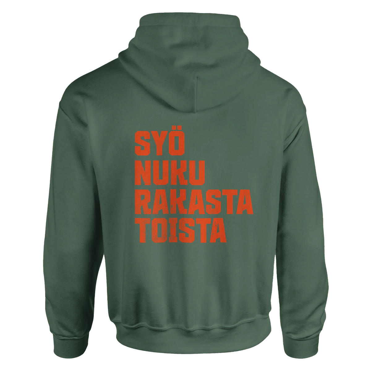 Syö, Nuku, Rakasta, Toista - Huppari (printti selässä) - Mun Paita